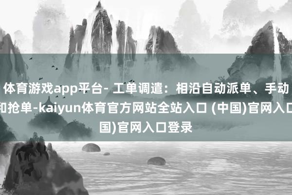 体育游戏app平台- 工单调遣：相沿自动派单、手动派单和抢单-kaiyun体育官方网站全站入口 (中国)官网入口登录